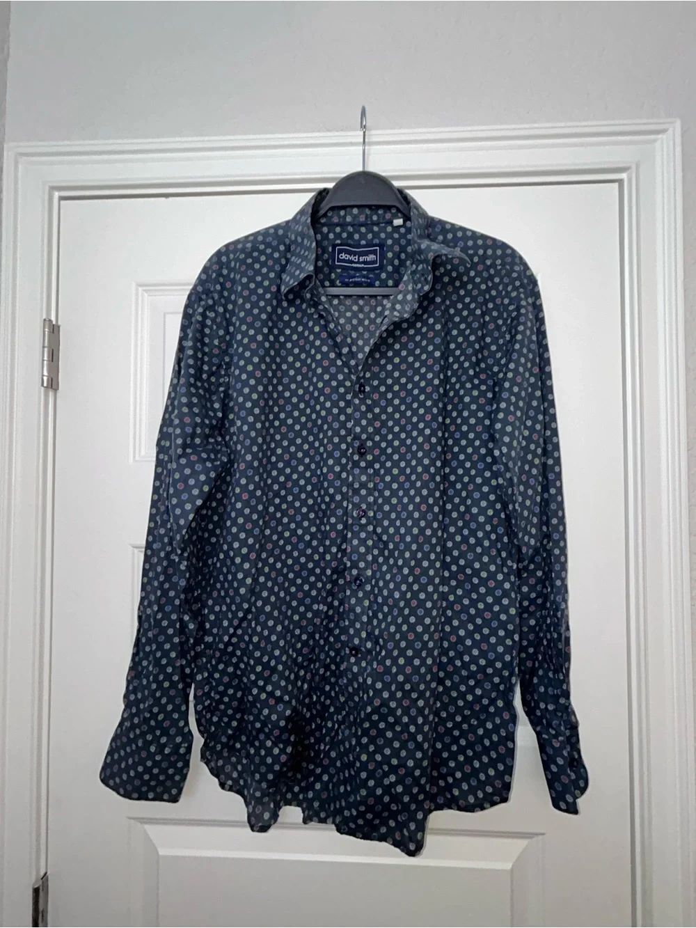 David Smith Australia Long Sleeve Button Front Classic Fit Shirt